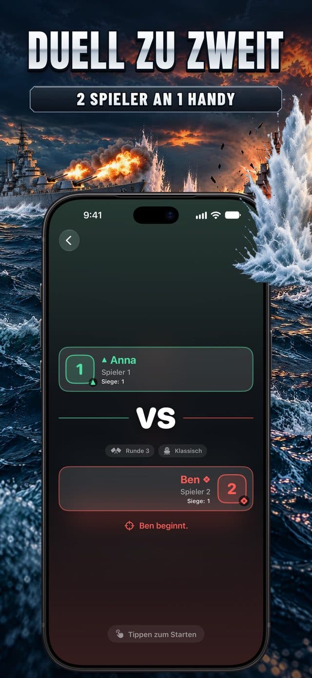 App-Store-Screenshot von Torpedo: Duell zu zweit