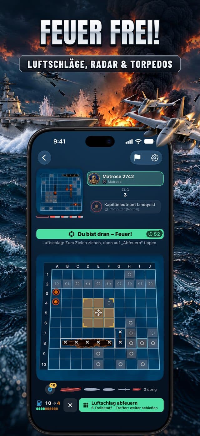 App-Store-Screenshot von Torpedo: Feuer frei!