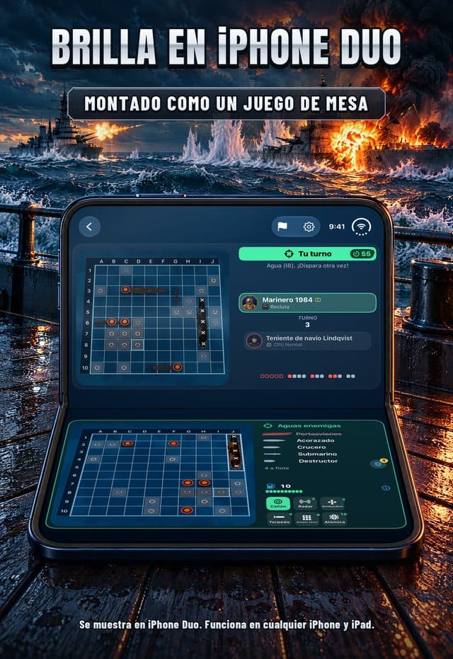 Imagen de Torpedo en el App Store: brilla en iPhone Duo, montado como un juego de mesa