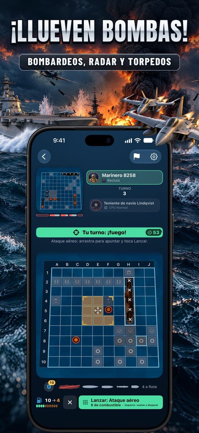 Captura de Torpedo en el App Store: ¡Llueven bombas!