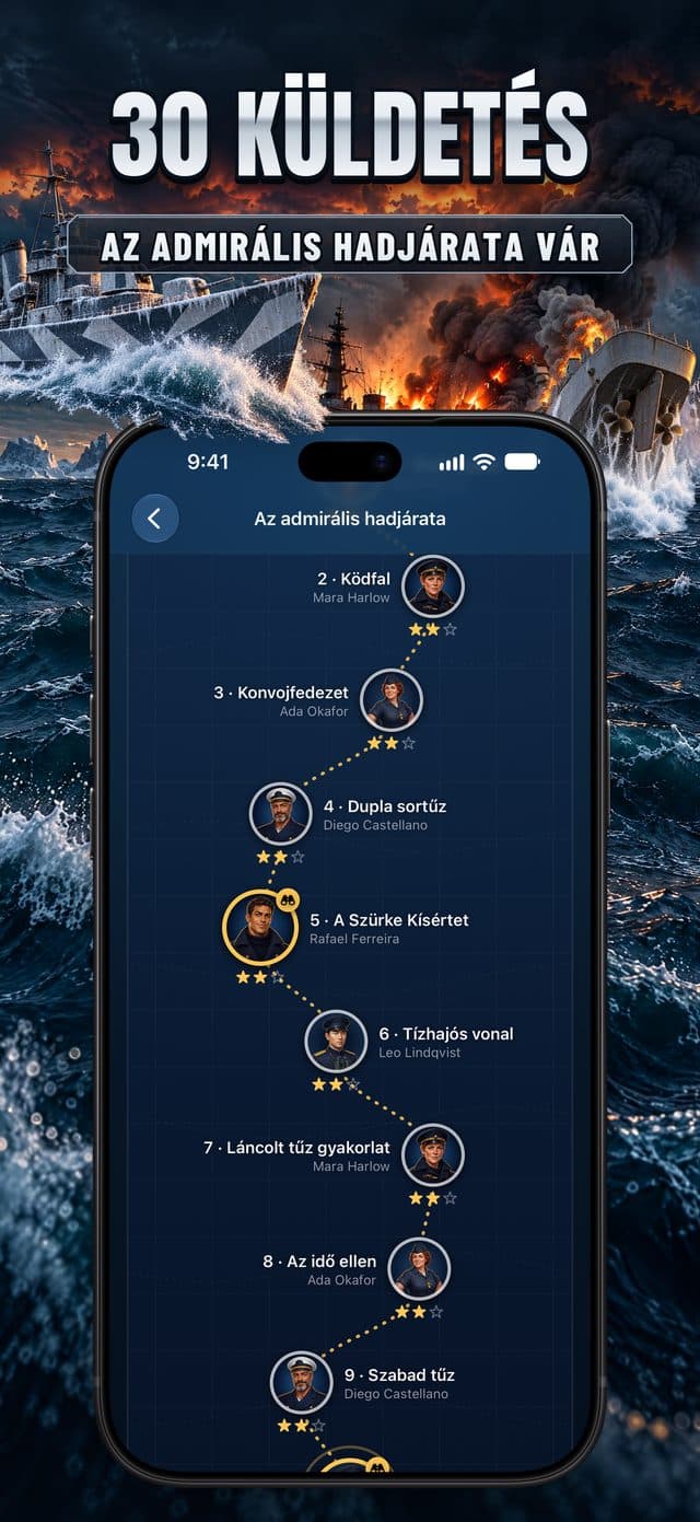 A Torpedó magyar App Store-képernyőképe: 30 küldetés
