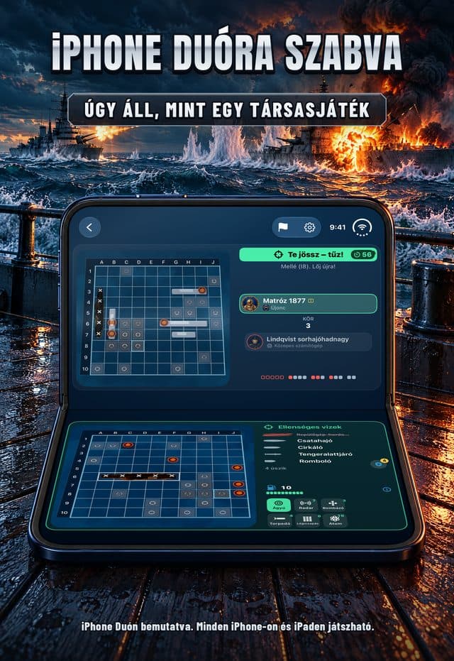 A Torpedó App Store-képe: iPhone Duóra szabva, úgy áll, mint egy társasjáték