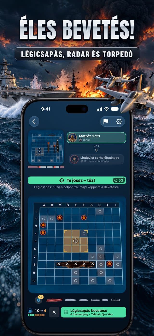 A Torpedó magyar App Store-képernyőképe: Éles bevetés!