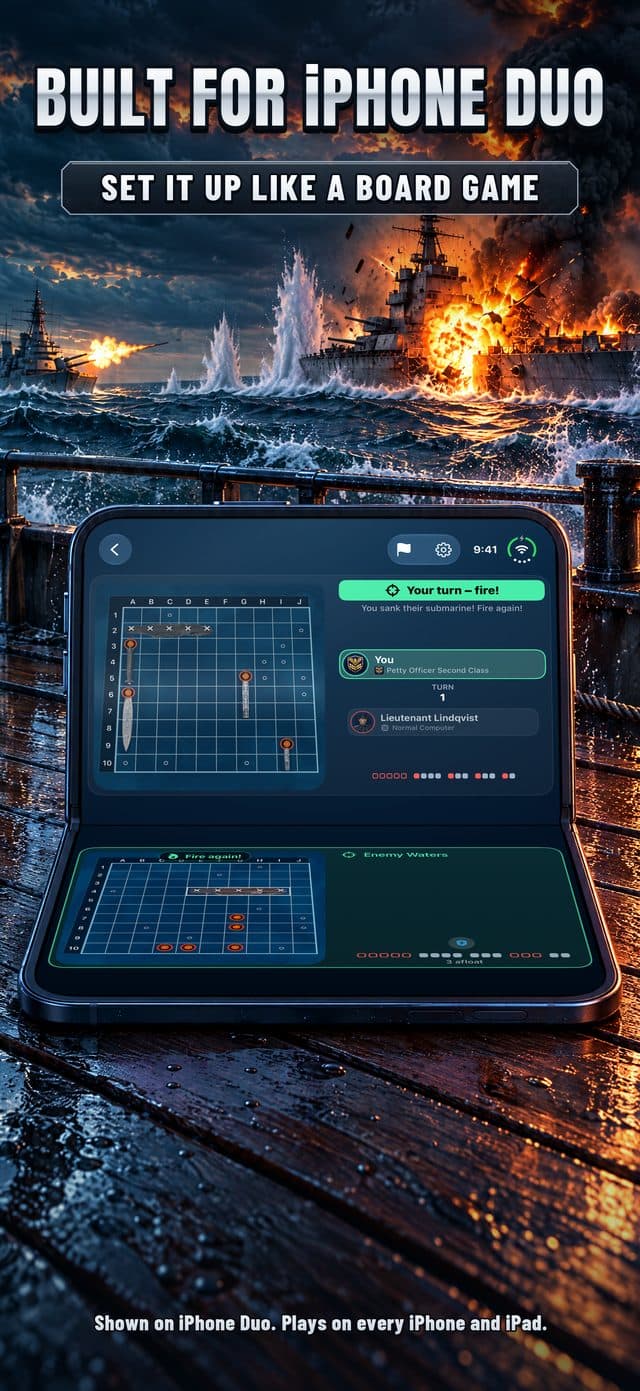 Torpedo App Store screenshot: Built for iPhone Duo
